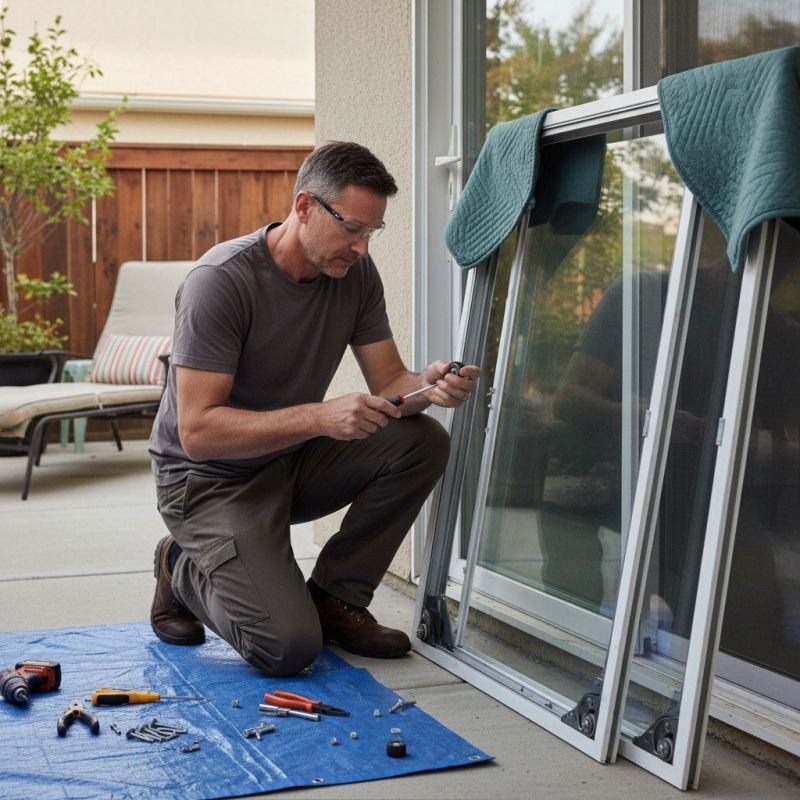 Door Track Replacement in Alpharetta, GA