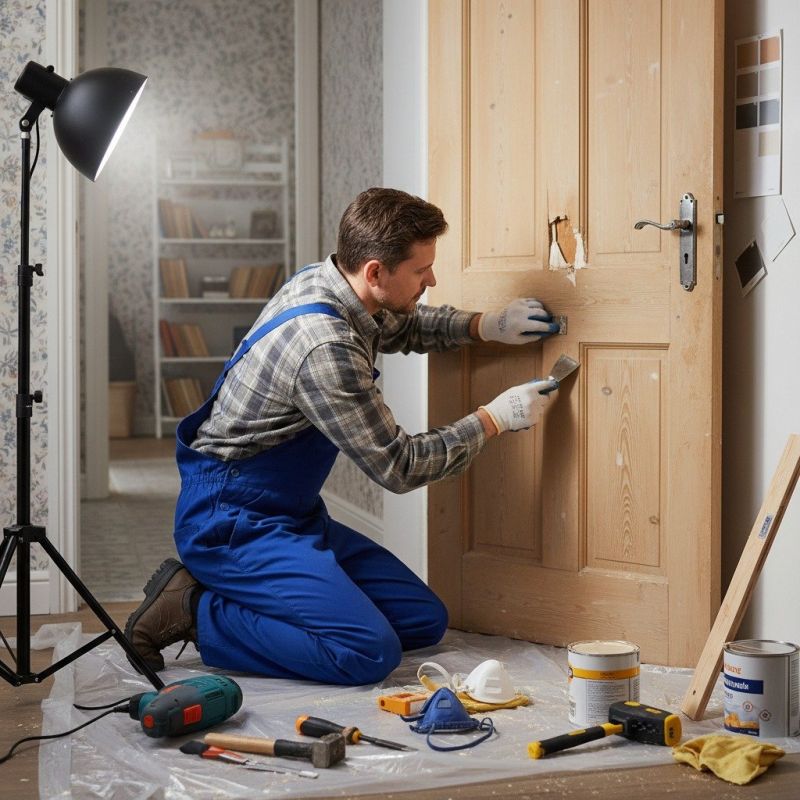 Wood Door Repair in Conroe, TX